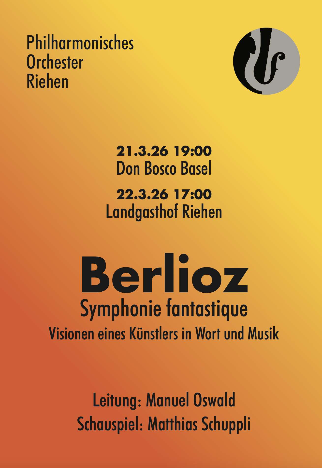 Flyer Hector Berliòz SYMPHONIE FANTASTIQUE